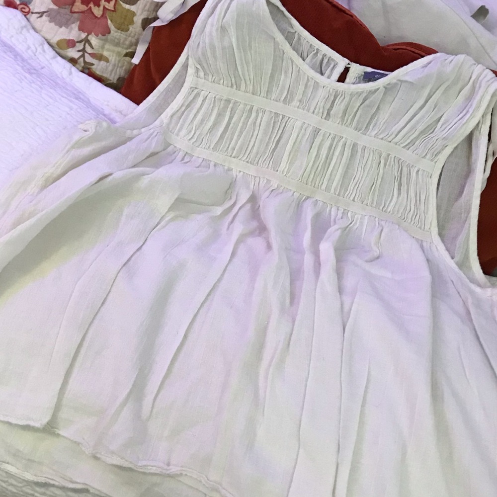 AERIE Light Tie Blouse